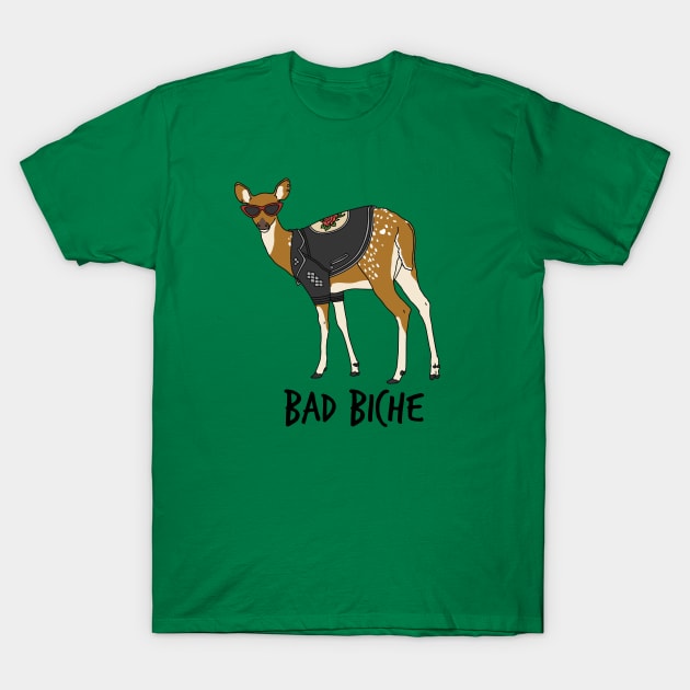 Bad Biche T-Shirt by aglomeradesign